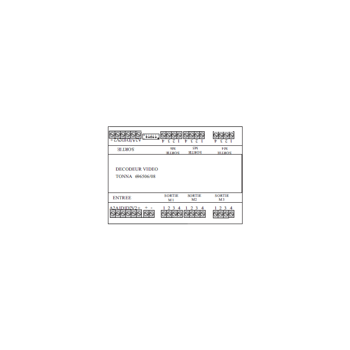 Décodeur D'Étage Audio / Vidéo De 6 sortie - Tech N - Pmy Poste Audio/Moniteur