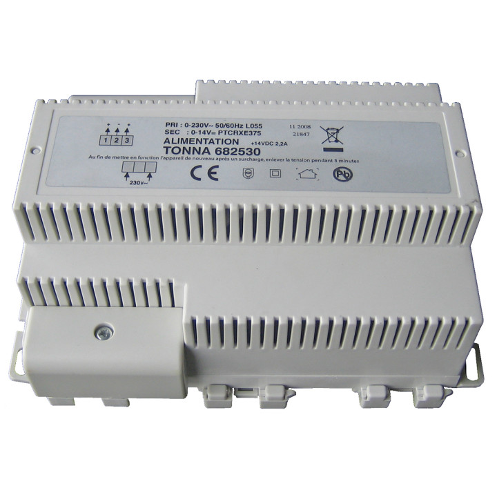 Alimentation 14 Veq / 2A Pmy Moniteur 1 Pmy 20 Moniteur - 4 Module Raildin