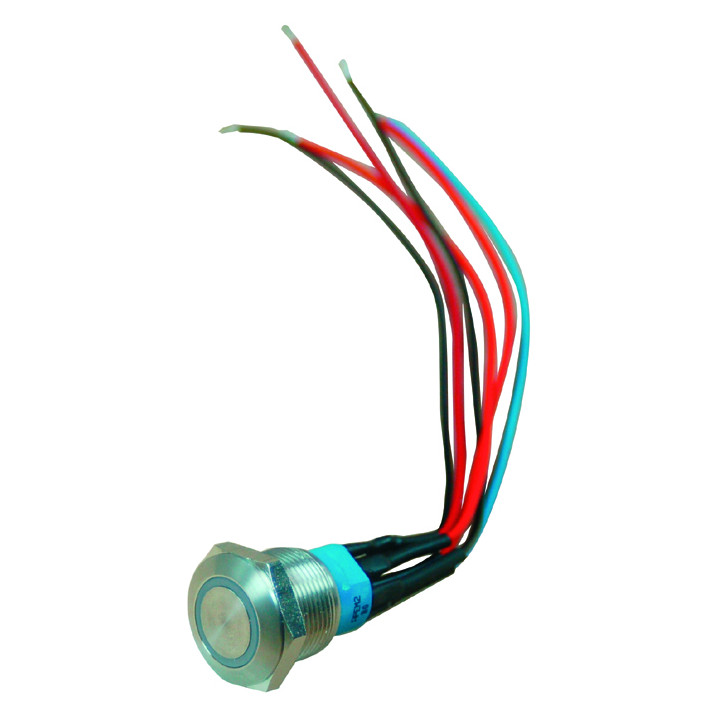 Bouton Poussoir De Sortie No/Nf Lumineux Ø 19 Mm (Obligatoire Po