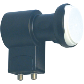 LNB universel twin - 2 sorties individuelle en 'F' femelle/à visser - diam. 40mm