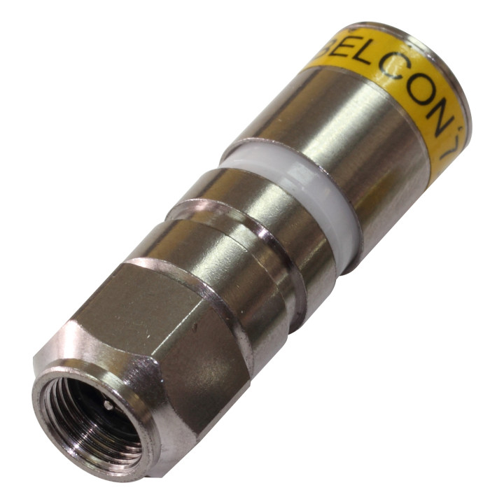 Connecteur f mâle à compression pour câble coaxial 11 vr/prtc+joint d'étanchéité