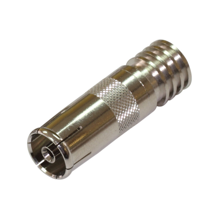 Connecteur iec 9,52 self instal fem. droit pour cable d'antenne coaxial ø 6,8 mm