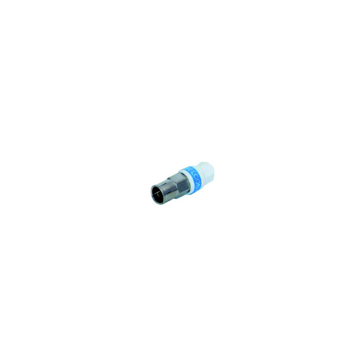 Connecteur Iec 9,52 Self Instal Fem Coudé Pmy Cable D'Antenne Coaxial Ø 6,8 Mm