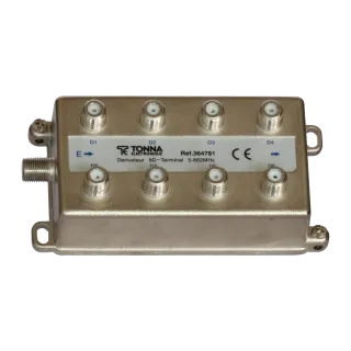 Dérivateur 8D Terminal Tnt - 5/862 Mhz - Perte De Dérivation Symétrique : -12 Db