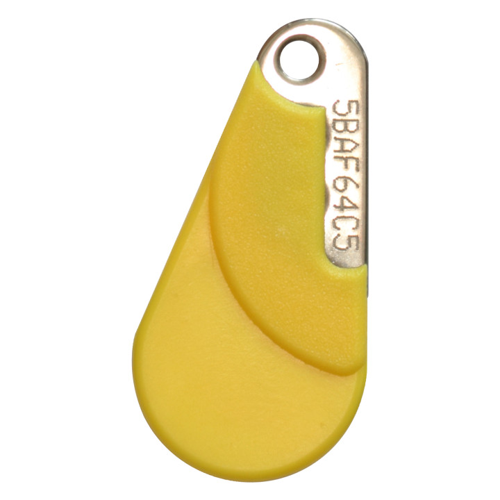 Cle De Proximite Hexact Jaune Compatible Vigik -Badge Mifaire-Lecture / Ecriture