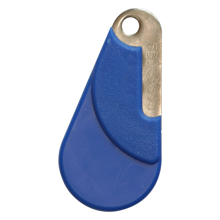 Cle de proximite hexact bleue compatible vigik -badge mifaire-lecture / ecriture