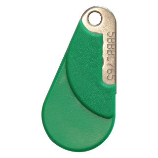 Cle de proximite hexact verte compatible vigik -badge mifaire-lecture / ecriture