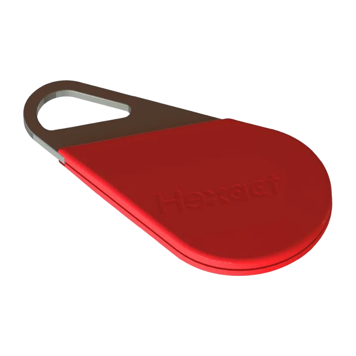 Badge De Proximite Hexact Rouge Compatible Vigik -Badge Mifaire-Lecture / Ecriture