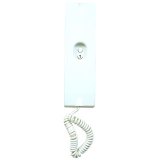 Poste audio ellipse blanc fonction appel modulé et sonnerie à ronfleur en 2 fils
