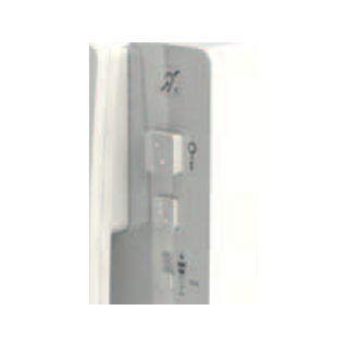 Poste audio epure standard -tech n+1 - 2 fils - avec boucle t - coupure sonnerie