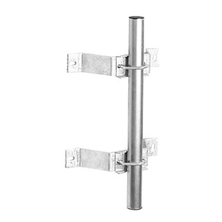 Fixation type ascenseur déport 110mm galva pour mât ø30-50mm sans jambe de froce