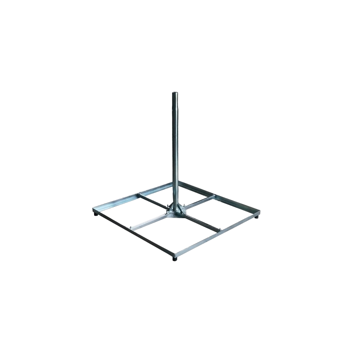 Roof palette 4 dalles (non fournies) Dim.: 1054 x 1054 mm - mât Ø50mm - H:1040mm