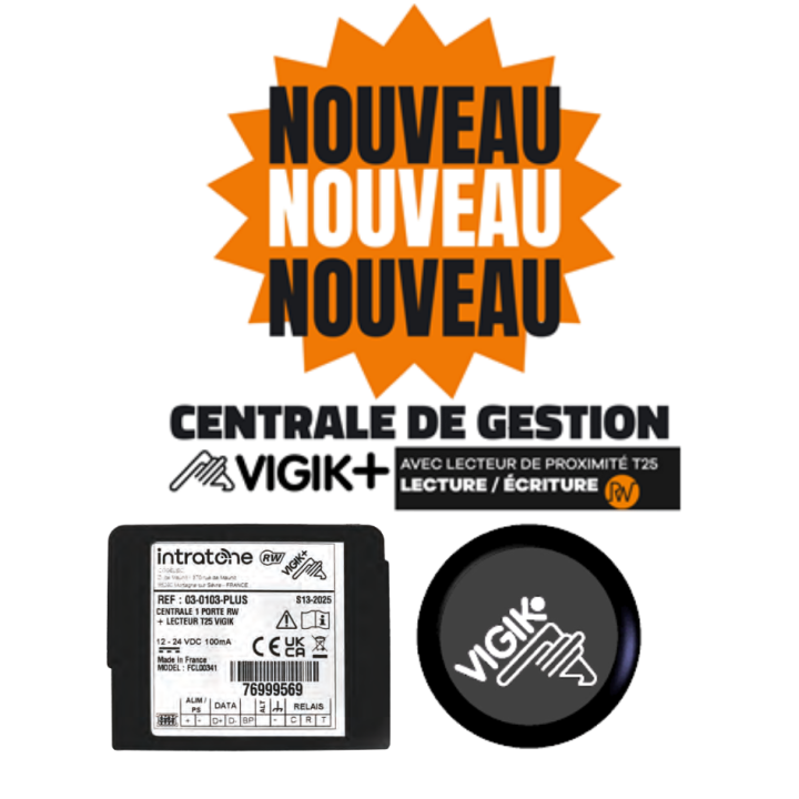 Centrale De Gestion Vigik + 1 Porte Avec Lecteur T25 Lecture/Ecriture