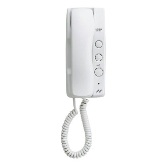 Poste audio combiné 2 fils intégral en ABS blanc pour DA1DS, DA2DS et DA4DS