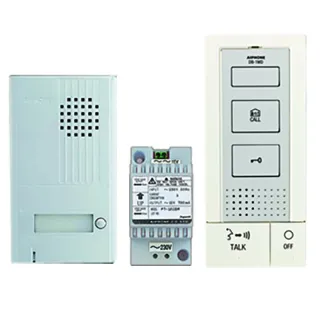 Kit Audio 2 Fils Intégral Mains Libres Avec Platine Saillie & 1 Poste Intérieur