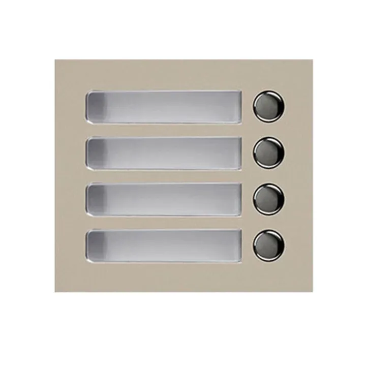Façade 4 Boutons D'Appel, Pour Module 4 Boutons D'Appel Référence Gtsw