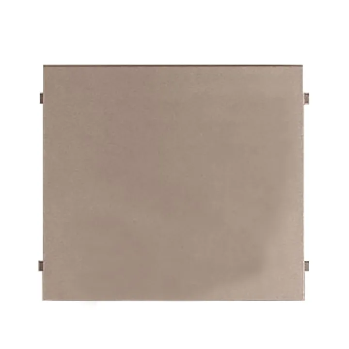 Façade En Zamak Pleine Sans Bouton D'Appel Ni Perçage Pour Modulaire Gt
