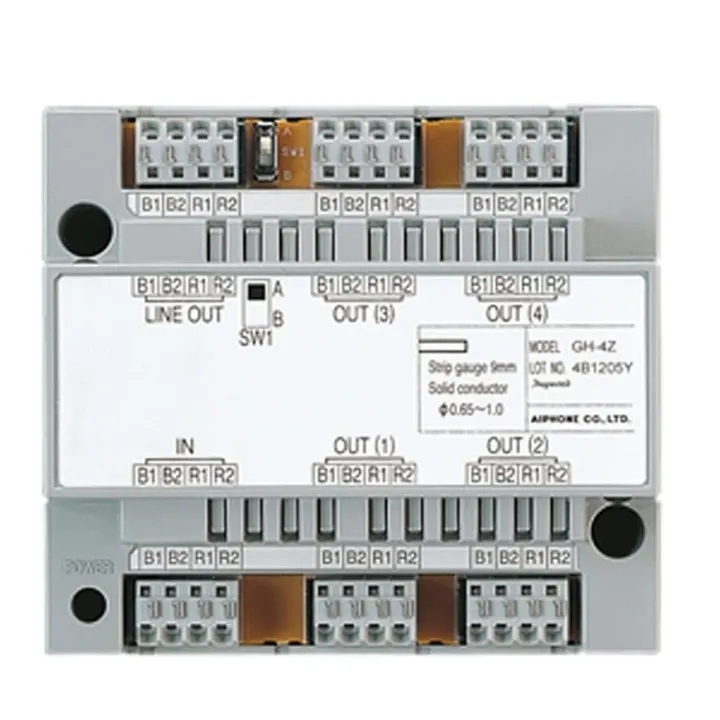 Distributeur D'Étages Vidéo 4 Directions, Fixation Sur Rail Din 7 Modules