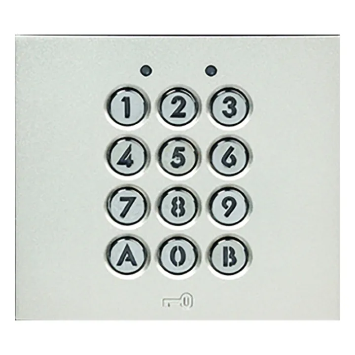 Module Clavier Codé 100 Codes, 2 Relais, Touches Éclairées, 12/24 Vac Ou Vcc