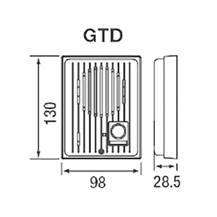Platine audio saillie en ABS avec 1 bouton d'appel, pour moniteurs GT2CL