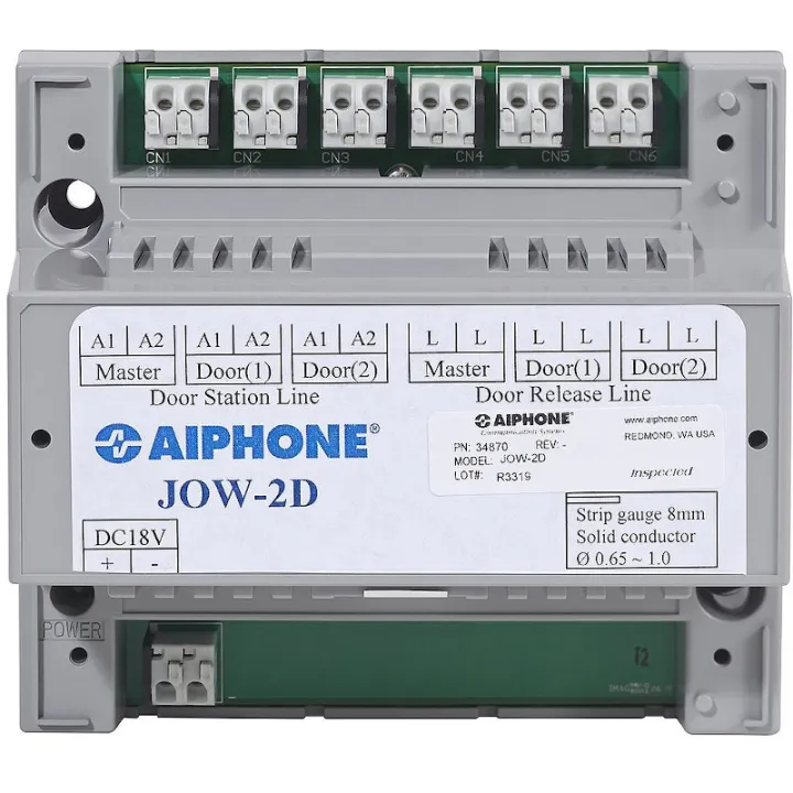 Adaptateur 2 Platines De Rue Jo, Connexion Des 2 Platines Vidéo Sur Seul Jo1Mdw