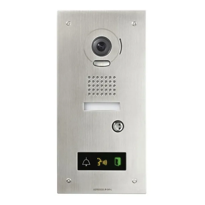 Platine Vidéo Inox Encastrée, 1 Bp, Pictos, Synthèse Vocale Pour Jp4Med
