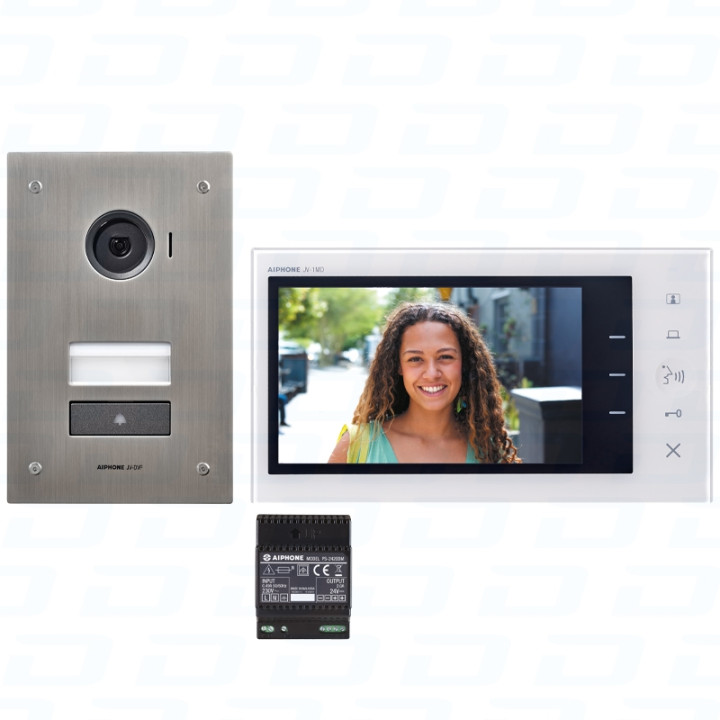 Kit Video Platine Encastree Avec Memoire Ecran 7"2 Fil Integral