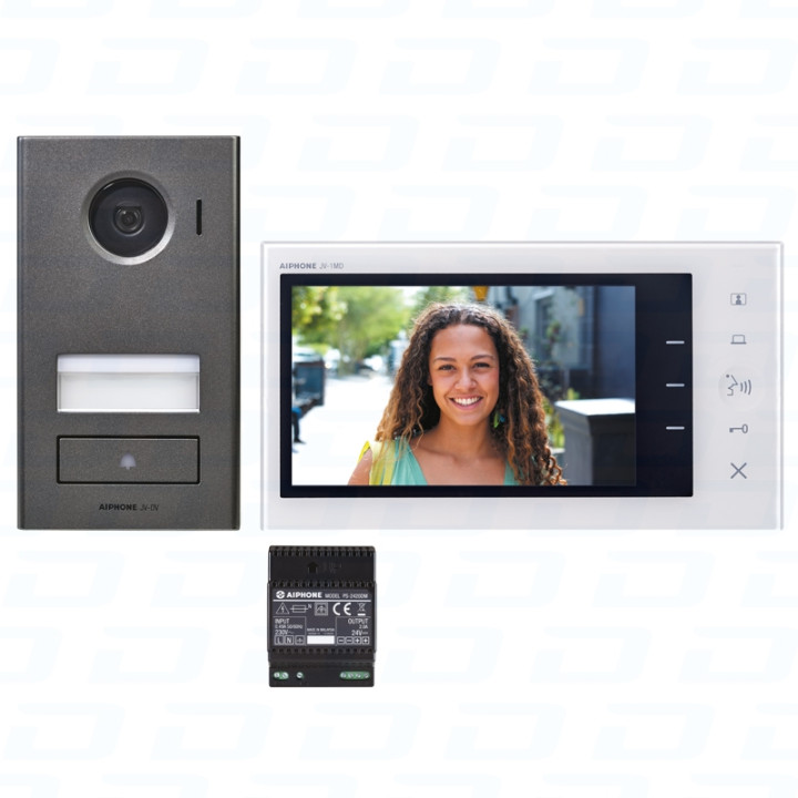 Kit Video Platine Saillie Avec Memoire Ecran 7"2 Fil Integral