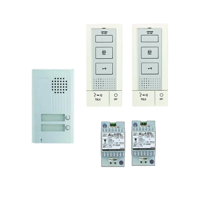 Kit Audio 2 Bp, 2 Postes M. Libres Et 2 Alimentation (Da2Ds+2Xdb1Md+2Xpt1211Dr), 2 Fils