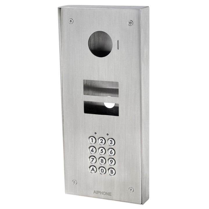 Facade Inox Saillie Avec Clavier Code Pmy Série Jv