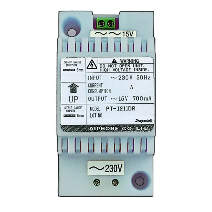Transformateur Modulaire 230 Vac / 15 Vac - 0,7 A, Fixation Rail Din 3 Modules