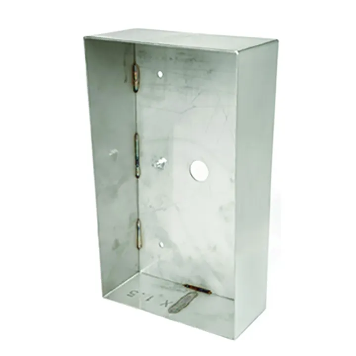 Cadre Saillie Inox Avec Visière Anti Pluie, Pour Platines Audio Kda2 Et Kda4