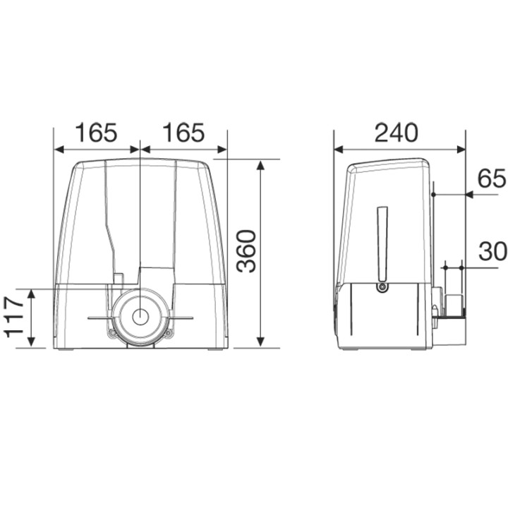 Moteur Coulissant 1500Kg 24V Sl1524 Cardin