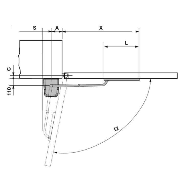 Kit Bra Glissière 24V Bl3924 Cardin