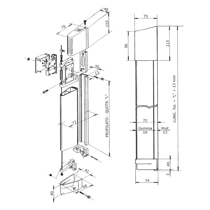 Palpeur À Câble Lg 4M