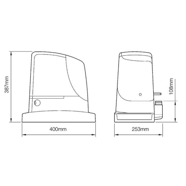 Moteur Coulissant 230V 2500Kg Run 2500