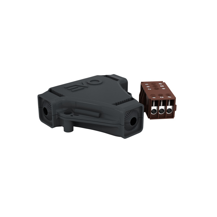 Boite De Jonction En T 450V, 24A Ip68, Connecteur 3P 1-2,5Mm²