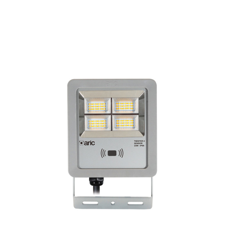 Twister 4 Sensor Gri 23W 3Cct Ip66 Ik08 2200K/3000K/4000K 3340Lm 90° 50000H