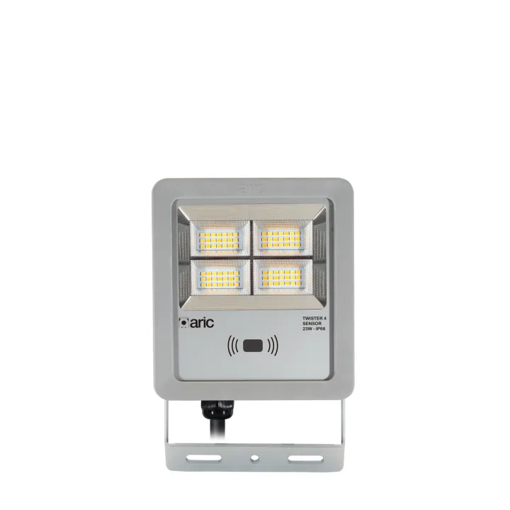 Projecteur Twister 4 Sensor Gris 23W 3Cct Ip66 Ik08 2200K/3000K/4000K 3340Lm 90° 50000H