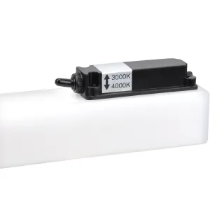 Kate - Réglette Ip44 Vol.2, Led 7W Cct 3000/4000K 900Lm, En Alu Et Polycarbonate