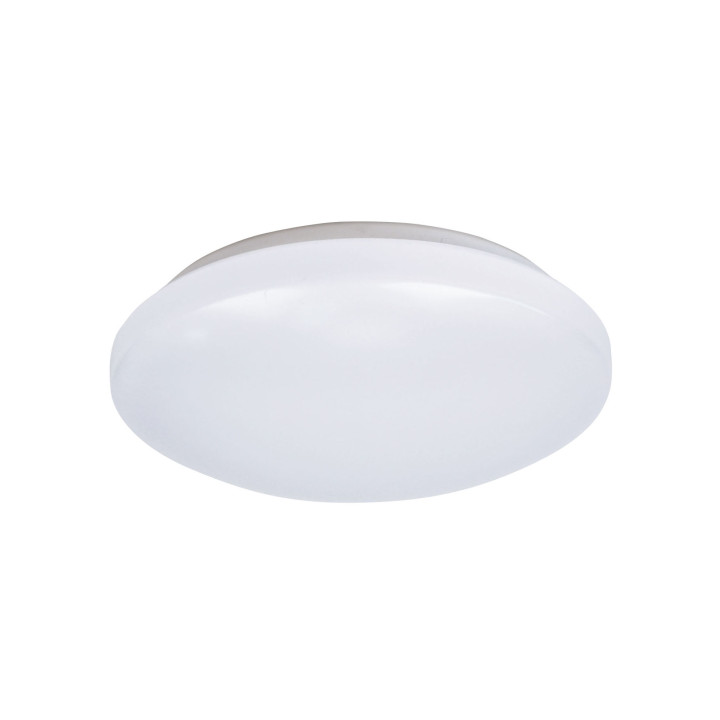 C4 Cct S- Plaf/Appl Mur Ip44 Led Intég 17W 4000K 1250Lm, Sensor, Blanc