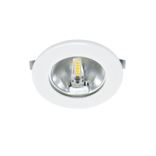 S307 - Encastré Rond Blanc Ø70Mm, Led G4 1,8W 3000K 150Lm Incl