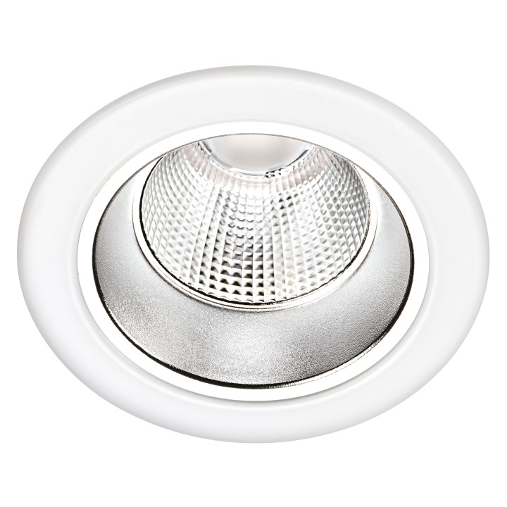 Encastré Riva Cct 3000/4000K Ip20, Ø113Mm, Blanc, Led 9,5W 60° 880Lm, Dim