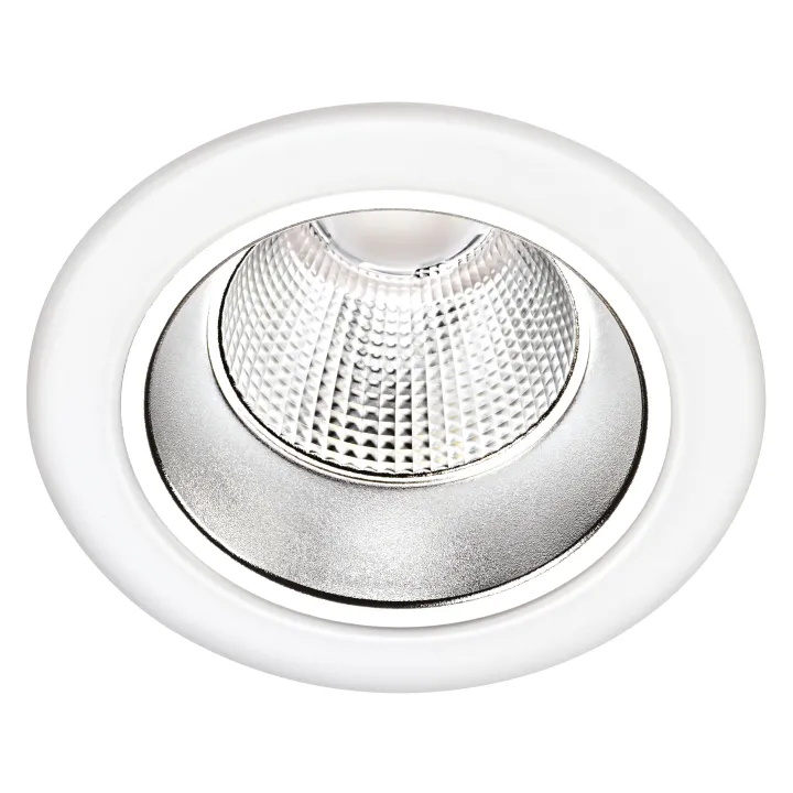 Spot Encastré Riva Cct 3000/4000K Ip20, Ø113Mm, Blanc, Led 9,5W 60° 880Lm, Dim