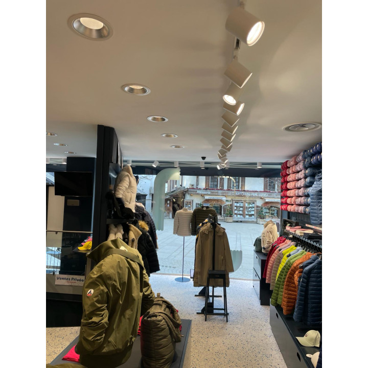 Encastré Riva Cct 3000/4000K Ip20, Ø113Mm, Blanc, Led 9,5W 60° 880Lm, Dim