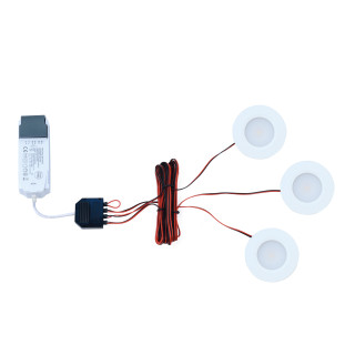 Kit Meubled Ip65 - Spot Led Ip65 3X3,5W 3X320Lm 4000K Blanc