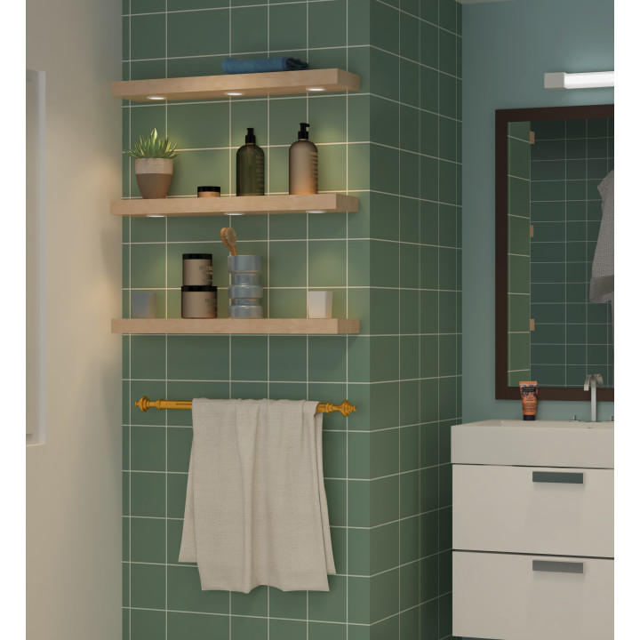 Kit Meubled Ip65 - Spot Led Ip65 3X3,5W 3X320Lm 4000K Blanc