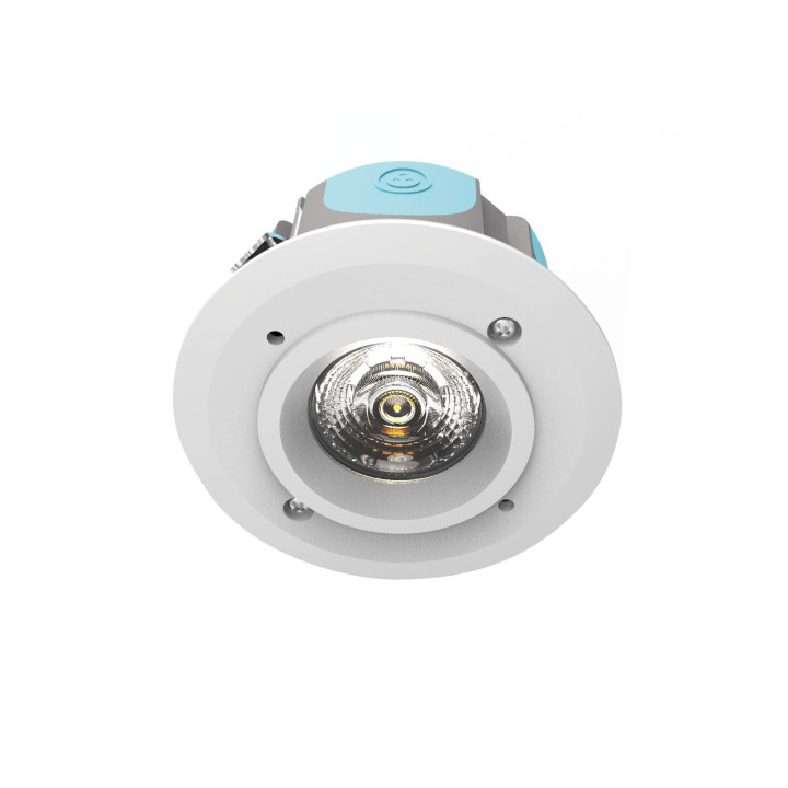 Air Block 2 - Encastré Led Ip65 Recouvrable Re2020, 36° 6W 4000K Blanc