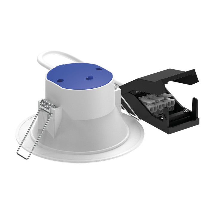 Loki - Encastré Fixe, Blanc, Led 8W 100° 800Lm 3000/4000K Cct