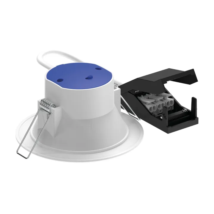 Loki - Downlight Encastré Fixe, Blanc, Led 8W 100° 800Lm 3000/4000K (Cct)